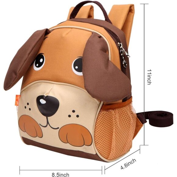 🆕 Yodo Lunch Boxes Carry Bag Girl Brown Safety Harness Leash Preschool Backpack - Picture 3 of 7